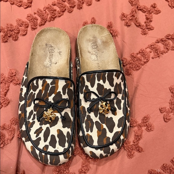Tory Burch Shoes - Tory Burch Animal Print Loafers with Metallic Detail
